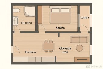 🏡 PREDAJ: Senec, 1-izbový byt s loggiou a parkovaním 🏡 - 10