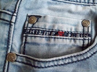Philipp Plein pánske krátke rifle s elastanom M - 10