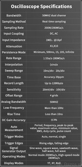 Skopometer ZOYI ZT-703S, 2ch 50Mhz - 10