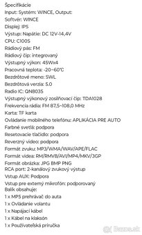 Predám 1 din autórádio s 10 cm displayom - 10