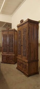 Drevená skriňa Pólovnicke motívy V-220cm,Š-120cm,hl.55 - 10