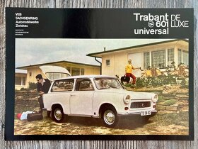 Dobový prospekt Trabant 601 ( 1966 ) česky - 8ks - 10