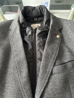 Pánsky krátky elegantný kabát a pánske sako 170cm - 10