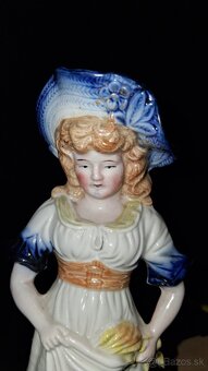 Porcelánová soška/figúrka Pastierka značená Germany - 10