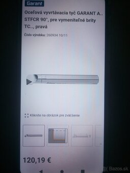 Garant vyvrtávacia tyč+K12 M A - 10