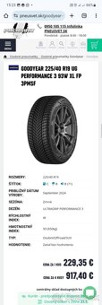 4ks NOVÉ 225/40 R19 93W GOODYEAR DOT2024 - 10
