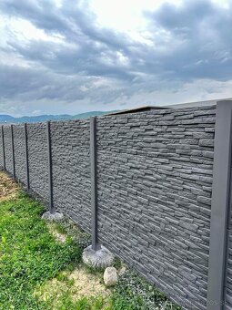 Slovenské betónové ploty aj s montážou len 83€/BM- Bardejov - 10
