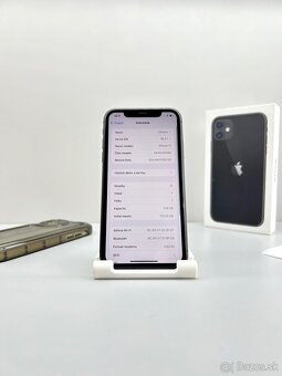 iPhone 11 BLACK NOVÁ BATÉRIA 100% + PRÍSLUŠENSTVO - 10