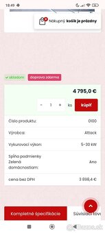 Predám peletovu pec attack - 10