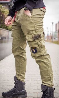 ALPHA INDUSTRIES nohavice Petrol Patch Pant - olivové. - 10