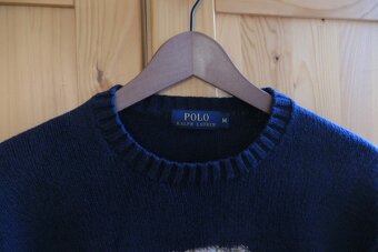 RALPH LAUREN BEAR ICON original bavlna/lan top sveter - 10