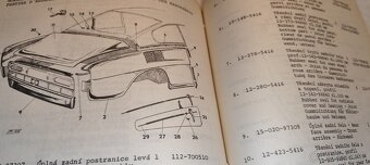 ŠKODA 110R – katalog seznam náhradních dílů Š110R - 10