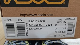 Predám dámske turistické topánky ASOLO Eldo Lth GV 39 1/3 - 10
