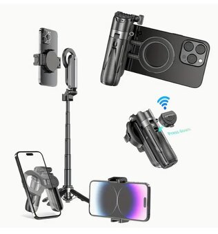 Predám selfie tyč na mobil s magnetom a stojanom - 10