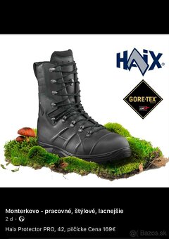 Oblečenie pre pilčíckov/do lesa - nohavice, bundy, obuv MIX - 10