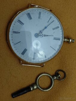 ZLATE  HODINKY NA KLUCIK CYLINDRE - 10