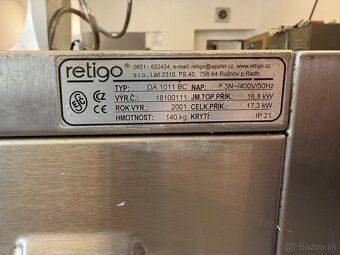 Elektrický bojlerový konvektomat Retigo - 10x GN1/1 - 10