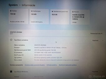Notebook Lenovo V15-IIL 15,6″ i5 / 20GB RAM / SSD+HDD / FHD - 10