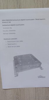 Zosilnovac pre Skoda octavia 2 skoda yeti - 10