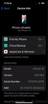 🌸 iPhone 13 – 256 GB – stav nového zariadenia 🌸 - 10