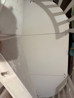 Rastúca houpajúca srdiečková postielka biela - 10