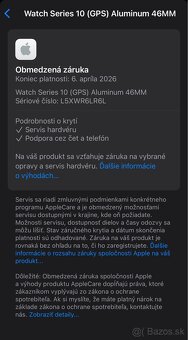 Apple Watch 10 46mm Jet black, nové, rok záruka - 10