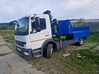 Mercedes Atego 1218 nosič kontajnerov s hydraulickou rukou - 10