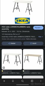 IKEA LERBERG 4 ks nôh stola/"kozy" - 10