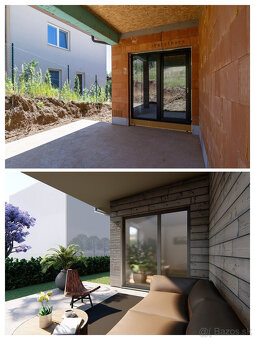 4 izbový rodinný dom obklopený zeleňou, iba s 1 susedom a ná - 10