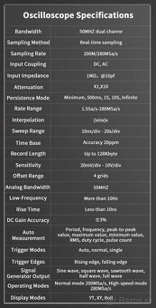 Skopometer ZOYI ZT-703S, 2ch 50Mhz - 10