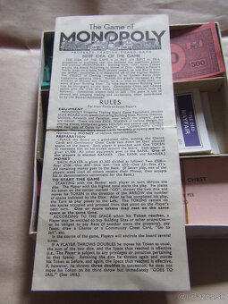 Stará hra MONOPOLY 50 roky. bez hracej dosky - 10