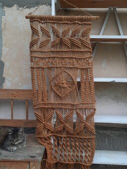 Retro obraz Na jarnom slnku, makramé... - 10