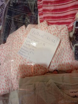 XXL balík oblečenia pre dievča veľkosť 56 62 68 - 10