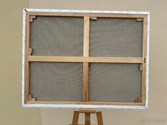 Lekná – olej na plátne, ručne maľovaný obraz 70 x 90 cm - 10