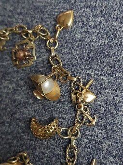 Starozitny zlaty damsky naramok - 10