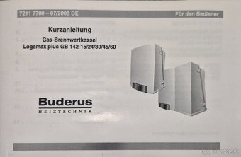 Kondenzačný kotol Buderus Logamax plus GB 142, 15kW, - 10