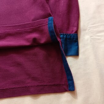 Polo Ralph Lauren bordová polokošeľa s dlhým rukávom tričko - 10