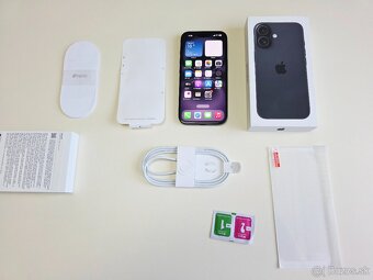 APPLE IPHONE 16 128GB BLACK TOP STAV,ZDRAVIE BATERKY 99% - 10