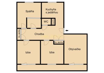 Veľký, komplet prerobený 4i byt s veľkou loggiou Rohožník - 10