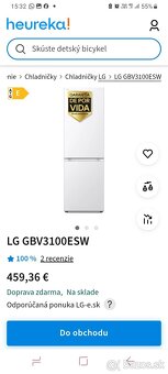 LG chladnička s mrazničkou NOVA V ZARUKE - 10