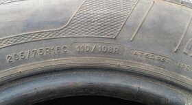 4 ks letné pneu Kleber 205/75 R16C - 10