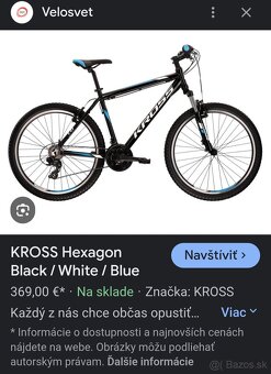 KROSS Hexagon X3, kolesá 26x2,1, rám 17,5" - 10