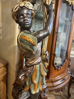Luxusná figúrková lampa “Blackamoor” - 10