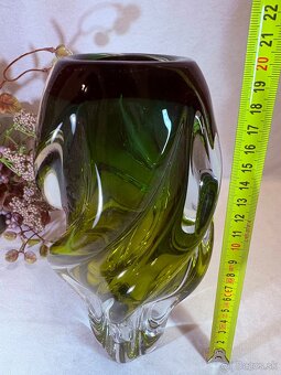 Vaza hutné sklo Chribska - 10