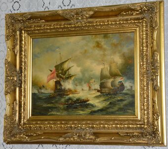 Obrazy - olej na desce - 10