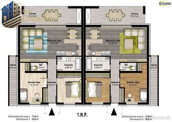 Novostavba 3-izbového bytu DE LUXE v štvorbytovke v lukratív - 10