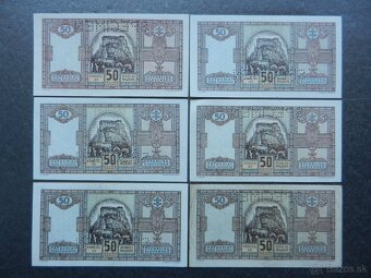 Bankovky slovenský štát nep. a perf. 6 - 10