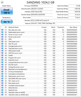 2,5" SSD Samsung / Kingspec / Kodak / SanZang 1TB - 10