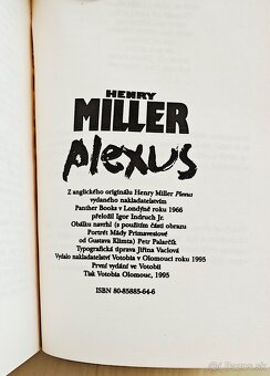 HENRY MILLER:1-3 KOMPLET - SEXUS, PLEXUS, NEXUS - 10