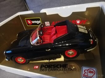 1:18 Porsche 356B Cabriolet 1961 cierna, krabica - 10